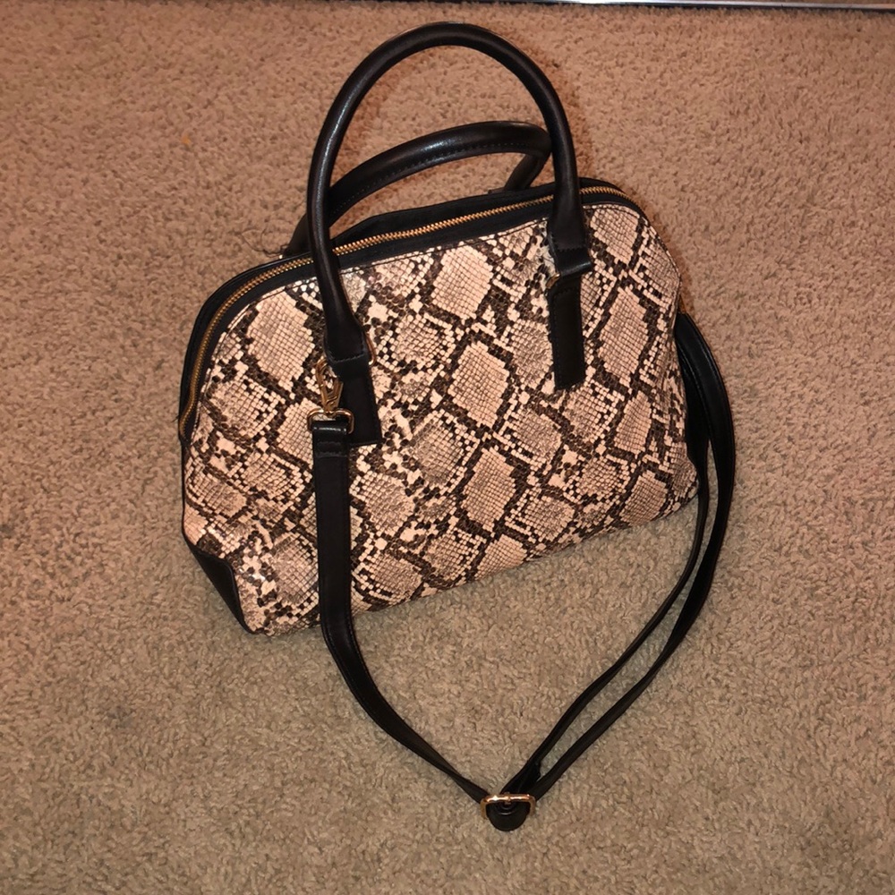 Snake print purse